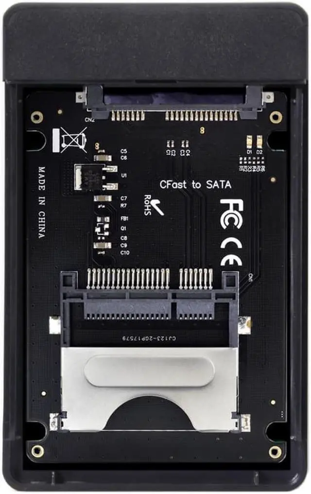 Alt view image 3 of 3 - CFast to USB-C USB3.0 & SATA Card Adapter 2.5" Case SSD HDD CFast Card Reader for PC Laptop