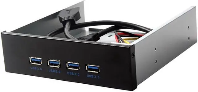 Main image of USB 3.0 HUB 4 Ports Front Panel to Motherboard 20Pin Connector Cable for 5.25" CD-ROM Bay