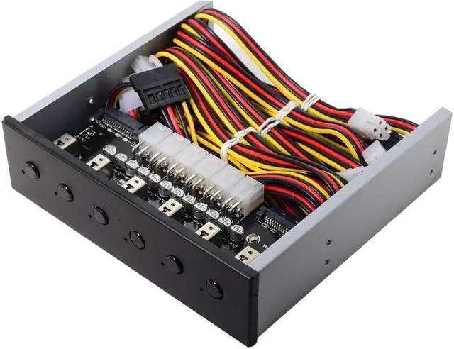 Main image of 6 Ports Hard Disk Control System Intelligent Control Management System HDD SSD Power Switch with 5.25 CD-ROM Bay