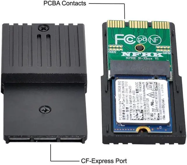 Alt view image 3 of 3 - CF-Express Type-B to M.2 NVMe 2230 M-Key Adapter CFE for XBOX Series X&S CH SN530 SSD PCIe4.0 Expansion Memory Card