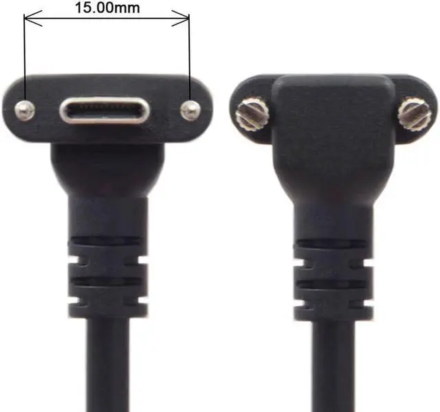 Main image of USB 3.1 Type-C Dual Screw Locking to USB3.0 Data GL3523 Repeater Cable 90 Degree for Camera Oculus Quest Link