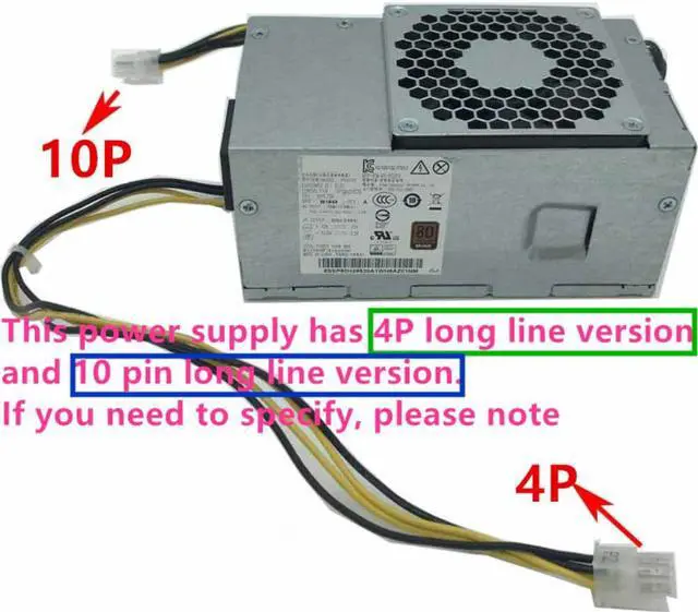 Alt view image 2 of 6 - PSU For Lenovo 10Pin 180W Power Supply PCE025 PCE010 PCG010 HK280-72PP FSP180-20TGBAB PA-2181-2 HK310-71PP