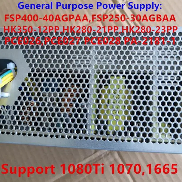 Alt view image 6 of 6 - PSU For Lenovo 10Pin Rated 460W Peak 600W Power Supply PCA246 FSP400-40AGPAA FSP250-30AGBAA HK280-21PP PA-2181-1