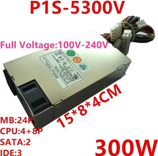 Alt view image 4 of 6 - PSU For Emacs Small 1U 300W Switching Power Supply P1S-5300V P1S-5180V P1S-5220V