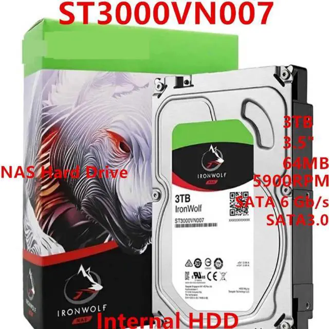 HDD For Seagate Ironwolf 3TB 3.5