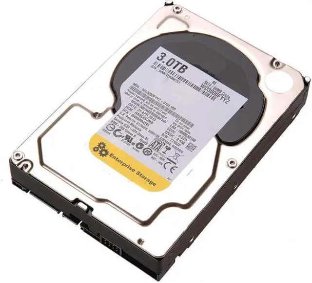 Alt view image 6 of 6 - HDD For WD Black/Gold 3TB 3.5" SATA 6 Gb/s 64MB 7.2K For Internal Hard Disk For Enterprise Storage For WD3000FYYZ