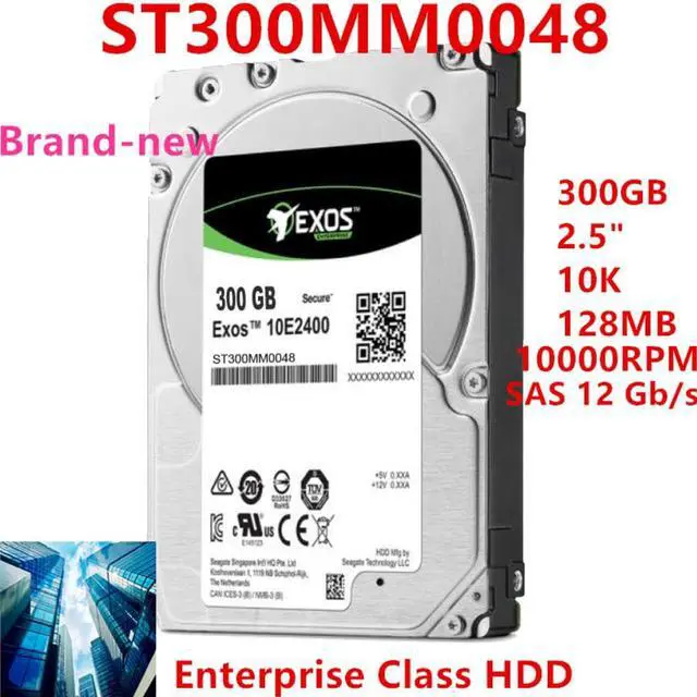 Main image of HDD For Seagate Exos 300GB 2.5" 10K SAS 12 Gb/s 128MB 10000RPM For Internal HDD For Enterprise HDD For ST300MM0048