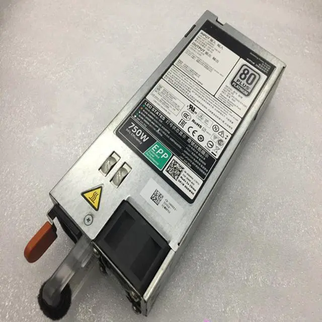 Alt view image 3 of 6 - PSU For Dell R530 R630 R730 T430 EPP 750W Power Supply L750E-S0 G6W6K V1YJ6 HTRH4 TPJ2X D750E-S6 E750E-S1 0XW8W