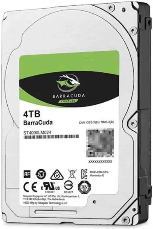 Alt view image 2 of 6 - HDD For Seagate BarraCuda 4TB 2.5" SATA 128MB 5400RPM For Internal Hard Disk For Notebook HDD For ST4000LM024