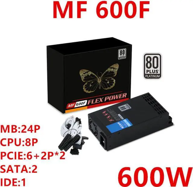 Main image of PSU For Dianjipa 80plus Platinum AIO ITX FLEX POS NAS Small 1U K39 K17 K30 A4 S3 G5 600W Power Supply MF 600F