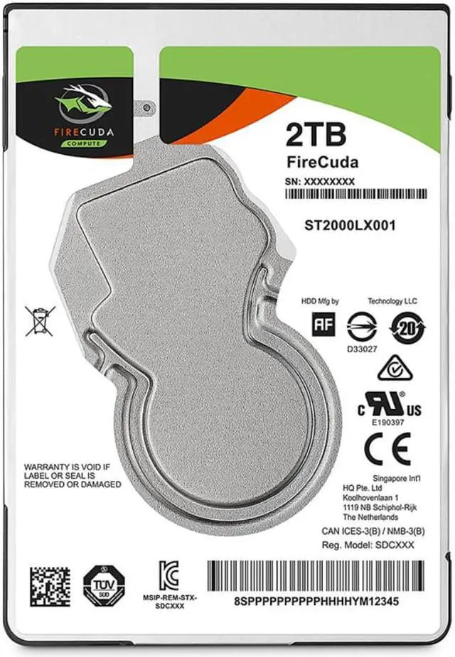 Alt view image 3 of 6 - SSHD For Seagate 2TB 2.5" SATA 6 Gb/s 128MB+8G 5400RPM For Internal Hard Disk For Notebook HDD For ST2000LX001