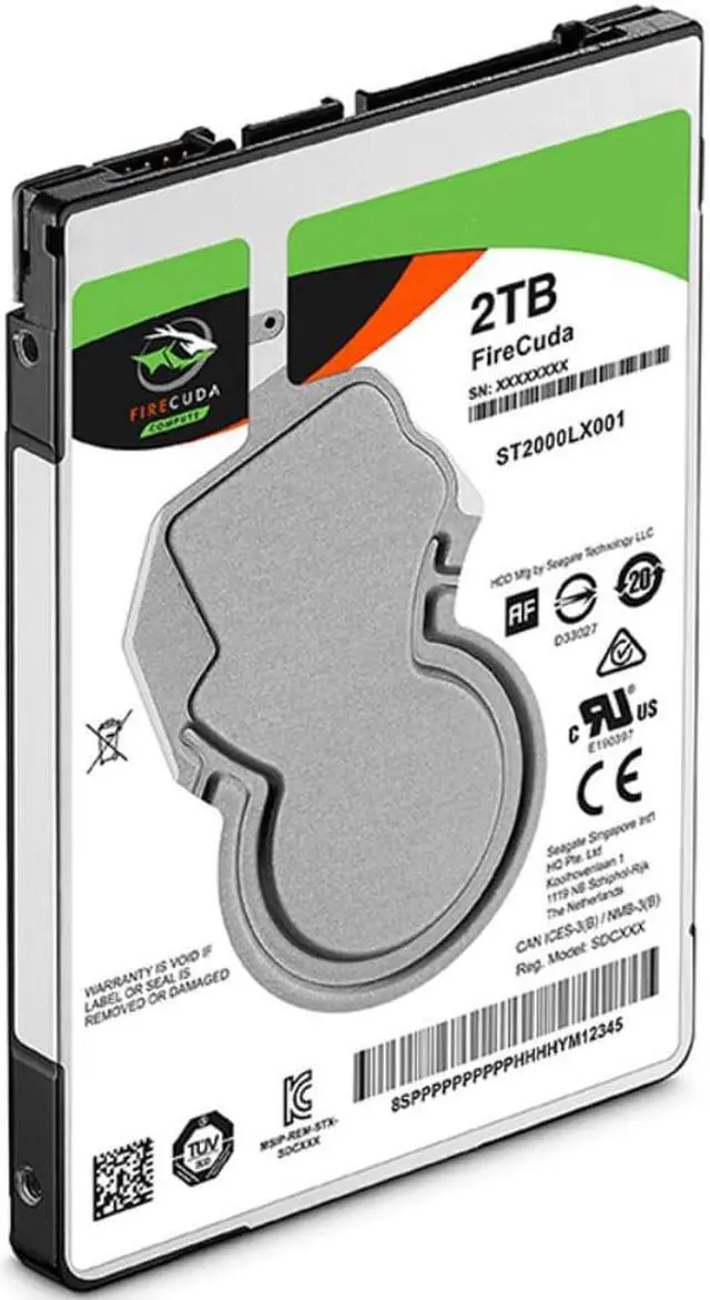 Alt view image 2 of 6 - SSHD For Seagate 2TB 2.5" SATA 6 Gb/s 128MB+8G 5400RPM For Internal Hard Disk For Notebook HDD For ST2000LX001
