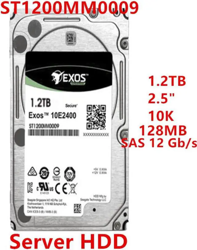 Main image of HDD For Seagate 1.2TB 2.5" 10K SAS 12 Gb/s 128MB 10000RPM For Internal Hard Disk For Server HDD For ST1200MM0009