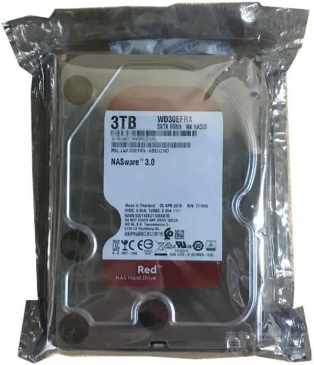Alt view image 3 of 6 - HDD For WD Brand Red 3TB 3.5" SATA 6 Gb/s 64MB 5400RPM For Internal Hard Disk For NAS Hard Drive For WD30EFRX