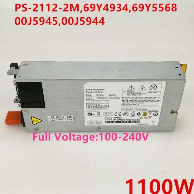 Alt view image 4 of 6 - PSU For IBM X3755M3 1100W Switching Power Supply PS-2112-2M 69Y4934 69Y5568 00J5945 00J5944