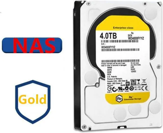 Alt view image 3 of 6 - HDD For WD Black/Gold 4TB 3.5" SATA 64MB 7200RPM For Internal Hard Disk For Enterprise Class HDD For WD4000FYYZ