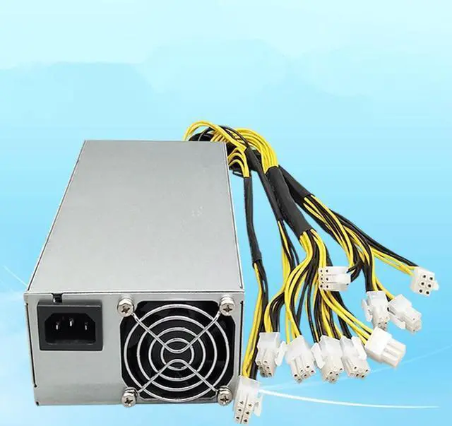 Alt view image 3 of 6 - Miner PSU For Bitmain Dragon Storm 10*6Pin Single Channel Power Supply APW3++ S9 L3+D3 Mining Power Supply 1600W