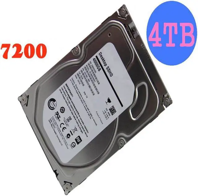 Alt view image 3 of 6 - HDD For Seagate 4TB 3.5" SATA 6 Gb/s 64MB 7200RPM For Internal HDD For Desktop Computer HDD For ST4000DM000