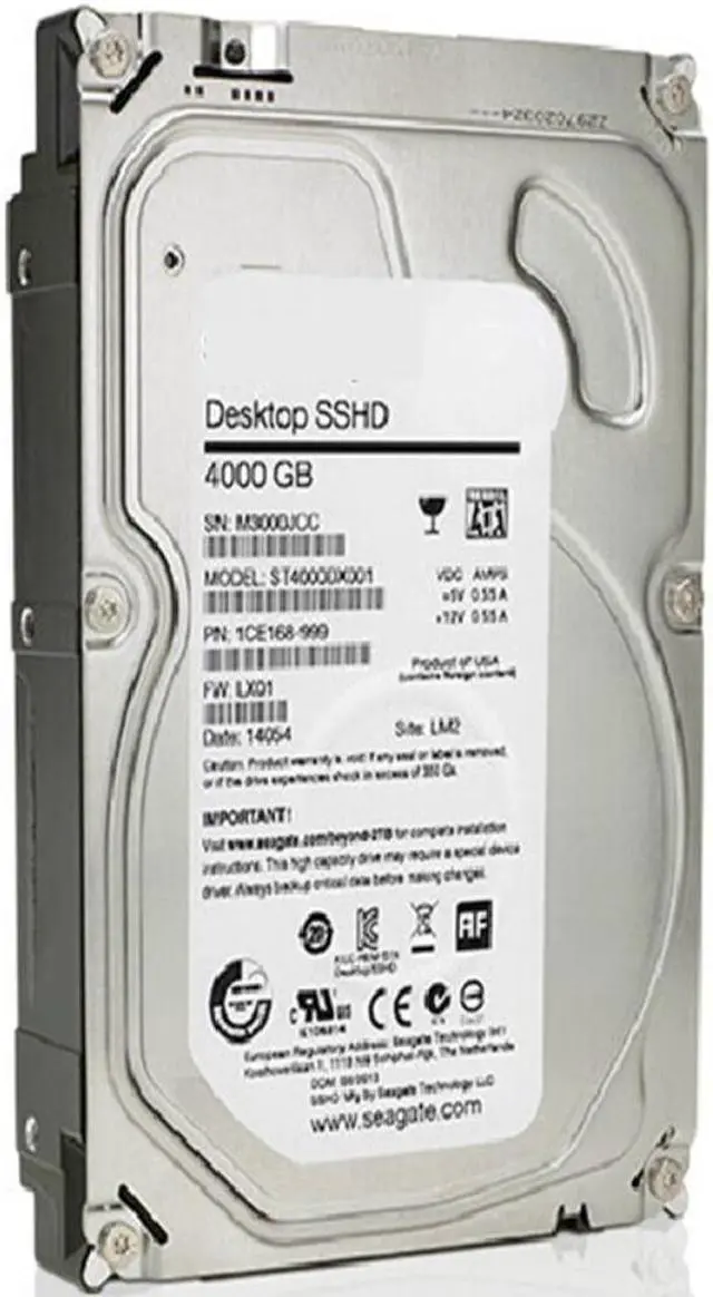 Alt view image 2 of 6 - SSHD For Seagate 4TB 3.5" SATA 6 Gb/s 64MB+8G 5900RPM For Internal Hard Disk For Desktop Hard Drive For ST4000DX001