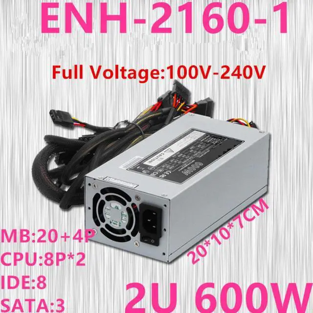 Main image of PSU For Enhance 2U 600W Switching Power Supply ENH-2160-1