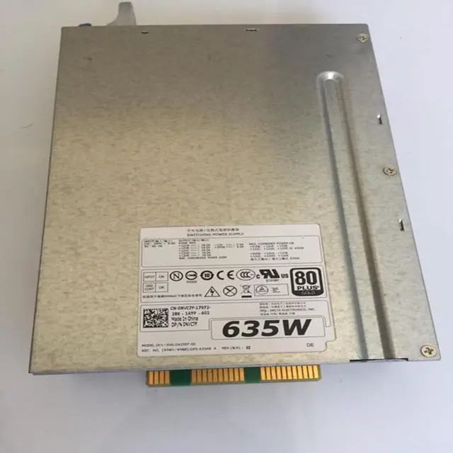 Alt view image 3 of 6 - Almost PSU For Dell Precision T5600 T3600 635W Switching Power Supply D635EF-00 F635EF-00 NVC7F DPS-635AB A 01K45H