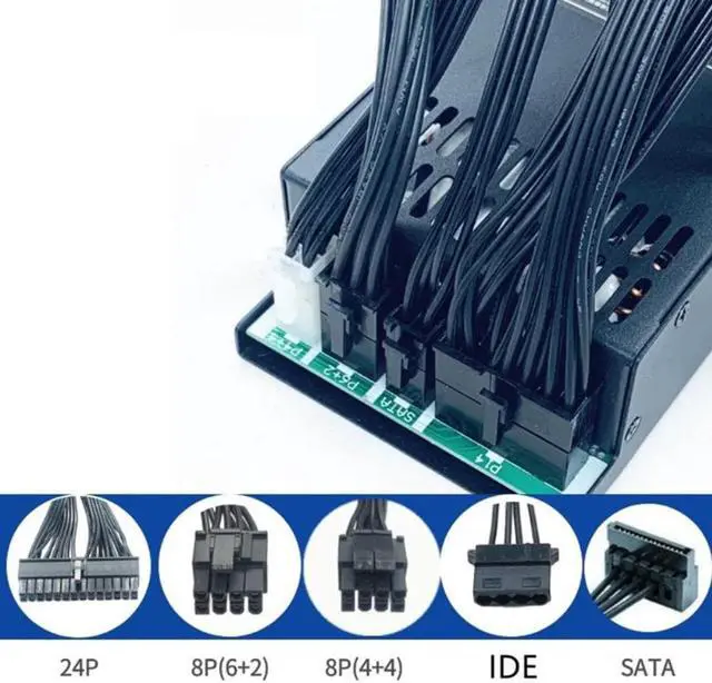 Alt view image 3 of 6 - PSU For ITX FLEX Switching Power Supply Nas Small 1U K39 Rated 850W For 850HDL FLEX-850W ENP-7660B