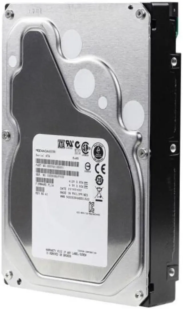 Alt view image 2 of 6 - HDD For Toshiba 4TB 3.5" 7.2K PMR SATA 6 Gb/s 128MB 7.2K For Internal HDD For Enterprise Class HDD For MG04ACA400N