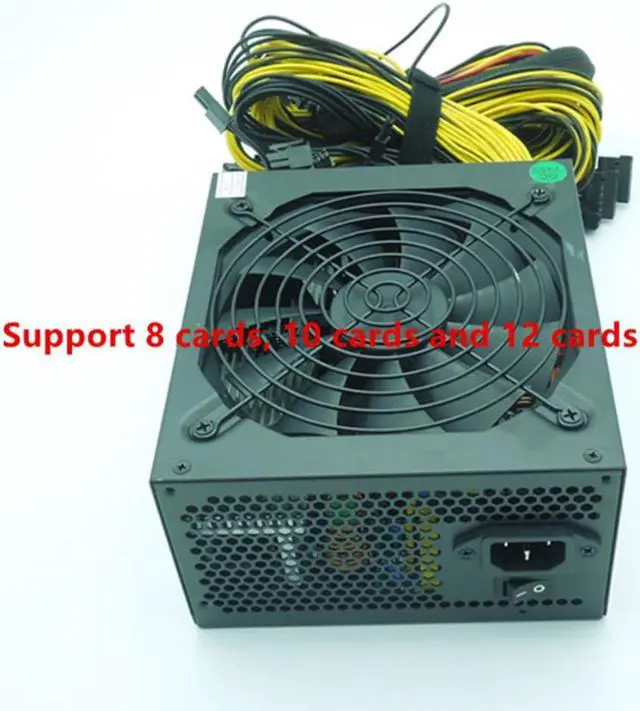 Alt view image 6 of 6 - Miner PSU For LeyBold 6 Cards 8 Cards Video Card Power Supply 1850W Mining Power Supply LB1850A