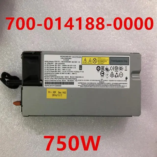 Main image of PSU For Lenovo ThinkSystem 750W Switching Power Supply 700-014188-0000