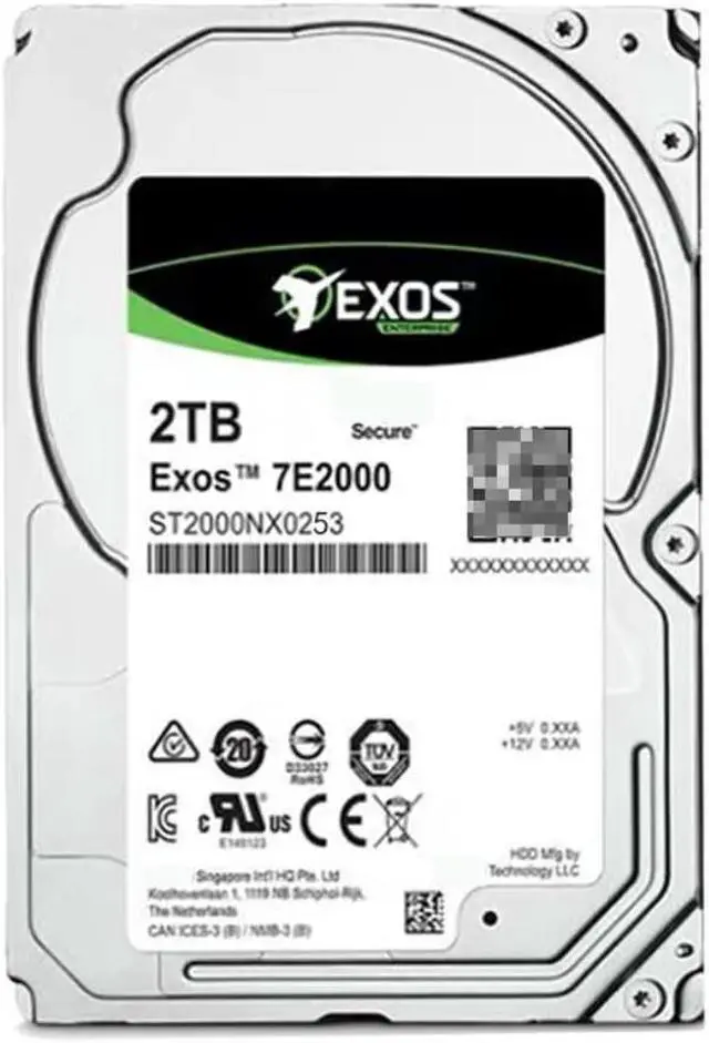 Alt view image 6 of 6 - HDD For Seagate Brand 2TB 2.5" 7.2K SATA 6 Gb/s 128MB For Internal HDD For Enterprise Class HDD For ST2000NX0253