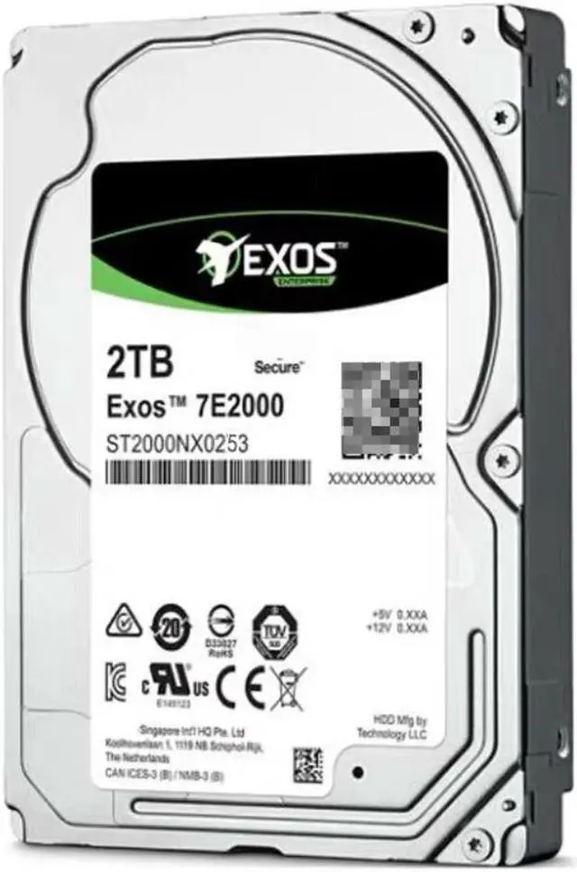Alt view image 5 of 6 - HDD For Seagate Brand 2TB 2.5" 7.2K SATA 6 Gb/s 128MB For Internal HDD For Enterprise Class HDD For ST2000NX0253