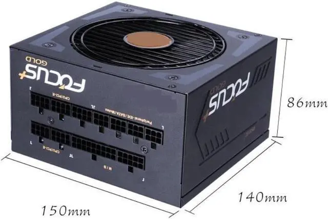 Alt view image 2 of 3 - PSU For SeaSonic ATX 80plus Gold Full Module RTX2080TI VEGA64 850W Power Supply FOCUS GX-850W FOCUS+850FX