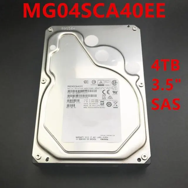 Main image of HDD For Toshiba 4TB 3.5" SAS 12 Gb/s 128MB 7200RPM For Internal HDD For Enterprise Class HDD For MG04SCA40EE