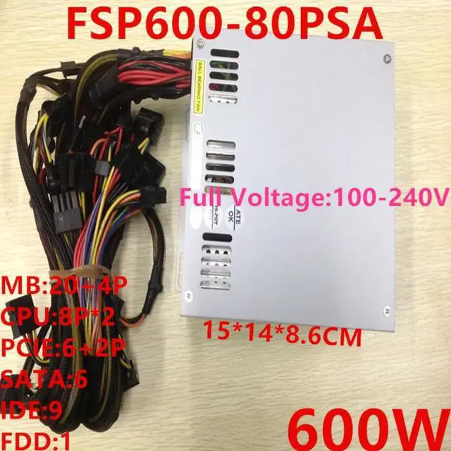 Alt view image 2 of 6 - PSU For FSP 600W Switching Power Supply FSP600-80PSA FSP600-80PSA(SK ) SPI600A8BB