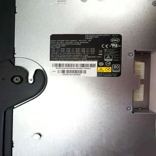 Alt view image 3 of 6 - PSU For Lenovo Workstation P900 P910 1300W Switching Power Supply DPS-1300FB A 54Y8906