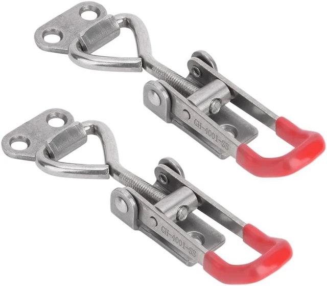 Alt view image 3 of 6 - 2 Buah Klip Toggle Clamp 304 Baja Tahan Karat Dapat Disesuaikan Gesper Perlengkapan Cepat Alat Tangan Rilis Cepat Alat Tangan Toggle Clamp