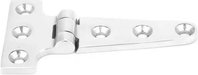 Main image of Tugas Berat T Engsel 304 Baja Tahan Karat 100*54*4.8Mm Penebalan Perangkat Keras Instalasi Fitting untuk Kabinet Kaca Pintu Perahu Cor