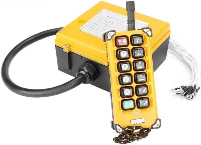 Alt view image 2 of 3 - 12 Tombol Crane Hoist Sistem Kontrol Chain Hoist Push Button Switch Mengangkat Remote Controller Mengangkat Crane Aksesoris