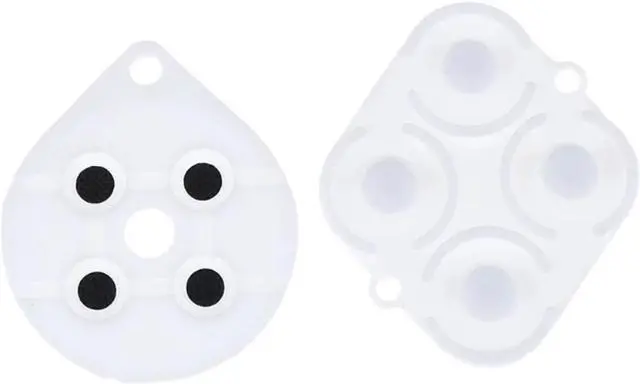 Alt view image 4 of 4 - 2 Sets Conductive Rubber Silicon Pads Controller Repair Part for SNES  Button Replacement Spare Accessory