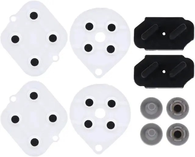 Main image of 2 Sets Conductive Rubber Silicon Pads Controller Repair Part for SNES  Button Replacement Spare Accessory