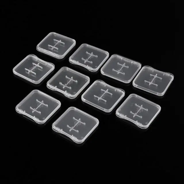 Main image of Feamos 10pcs TF MiC SDHC Micro SD Memory Card hard Plastic Box Case White YYDS