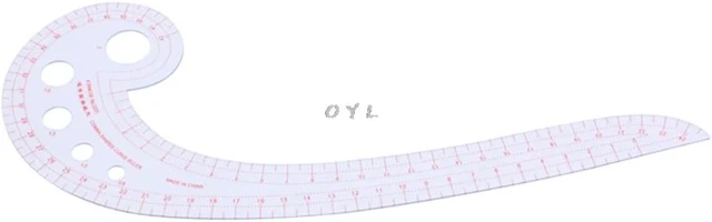 Alt view image 6 of 7 - Sewing Ruler Comma Shaped French Curve Plastic Tailor Drawing Craft Tool DIY