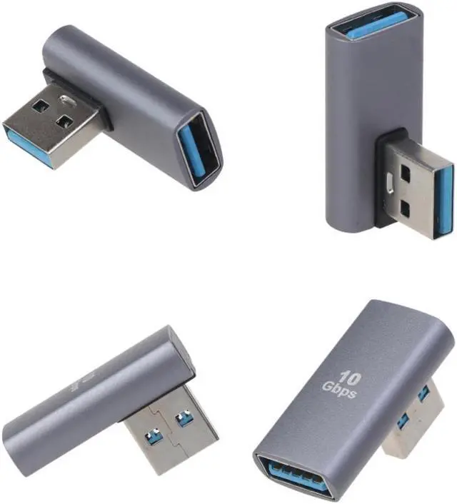 Alt view image 3 of 4 - Right Angle USB to USB Adapter 90 Degree USB to USB 3.0 Converter for Laptop