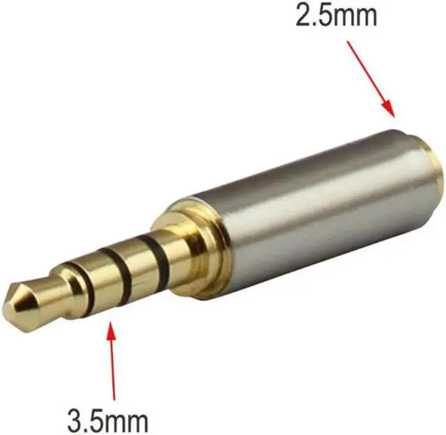 Alt view image 2 of 4 - 3.5mm Jack Adapter 3.5mm Male To 2.5mm Female Headphone Jack Adapter Converter