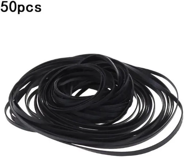 Alt view image 3 of 4 - 50PCS 4mm Width Universal Mix Cassette Tape Machine Belts Assorted Common Drive Flat Rubber Belt for CD DVD Recorders Walkman