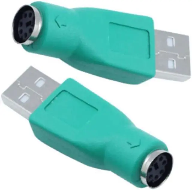 Alt view image 7 of 7 - 2Pieces for Ps2 Male to USB A Female Converter Adapter for Laptop Mouse Keyboard