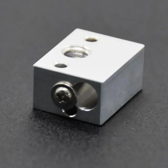 Alt view image 3 of 4 - 3D Printer Heatblock Aluminum Heater Block for Ender 3 S1  Hotend Extruder