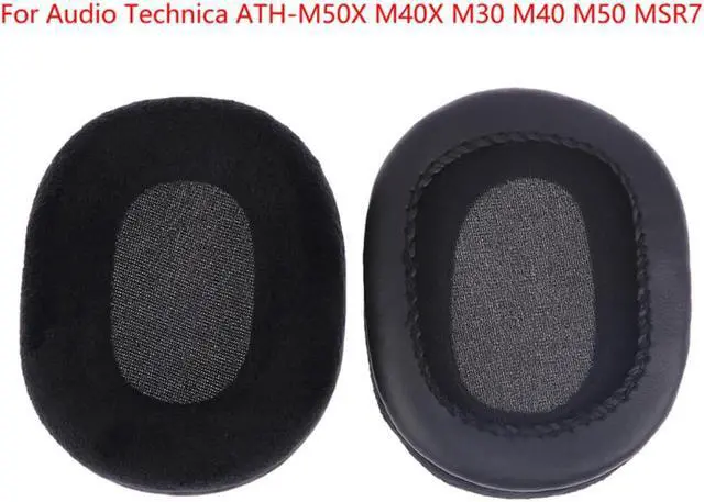 Alt view image 4 of 5 - Velour Ear Pads Earpads Cushion For Audio Technica ATH M50 M50X M40 M40X M30 M35 SX1 M50S Dj Headphones