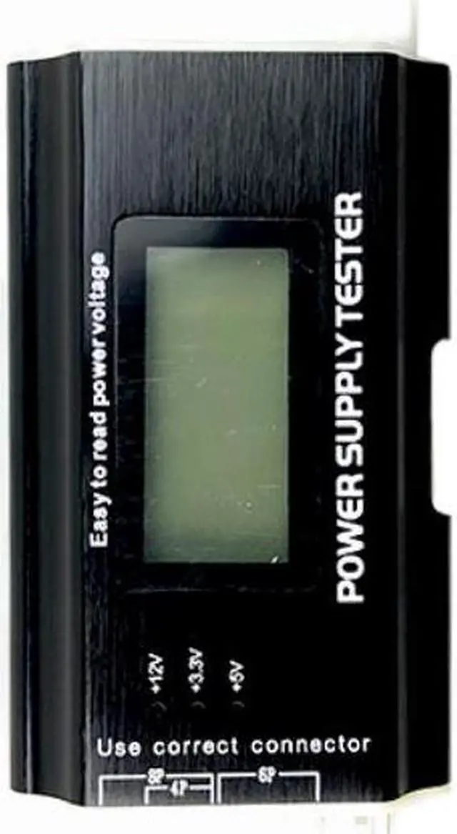 Alt view image 6 of 7 - Digital LCD Computer PC Power Supply Tester Checker 20/24 Pin SATA HDD ATX BTX Meter Power Supply Tester Checker Power Measuring