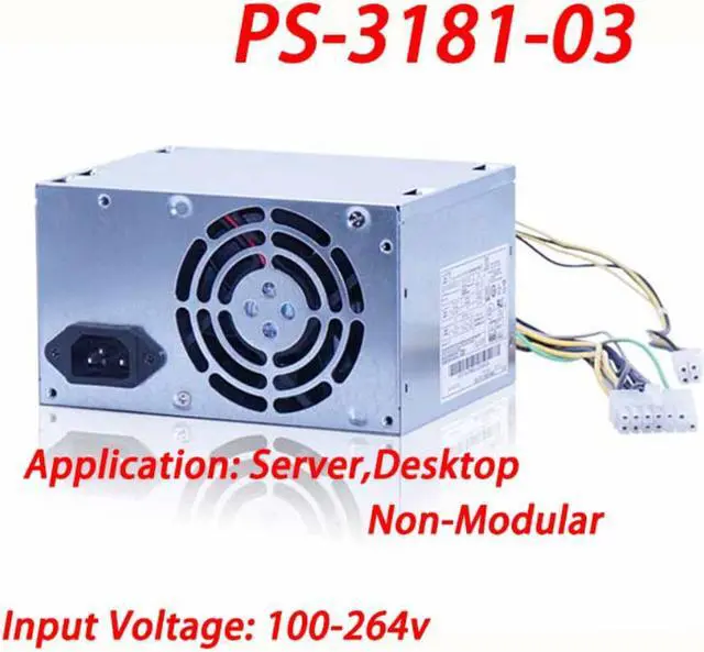 Main image of 180W PC Power Supply 180W PSU For Server H5050 H5055 M6475 M6300 A6800t Power Supply 180W ps-3181-03 14pin +4pin